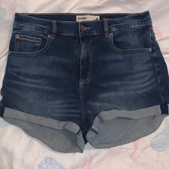 Garage jean shorts size 9 dark blue - Picture 1 of 3